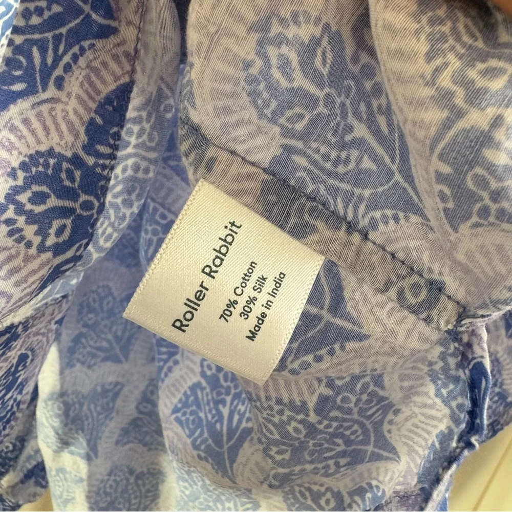 Roller Rabbit Light Blue Lavender Jemina Liza Pajama Set Size Large NWT Preppy - Picture 9 of 9